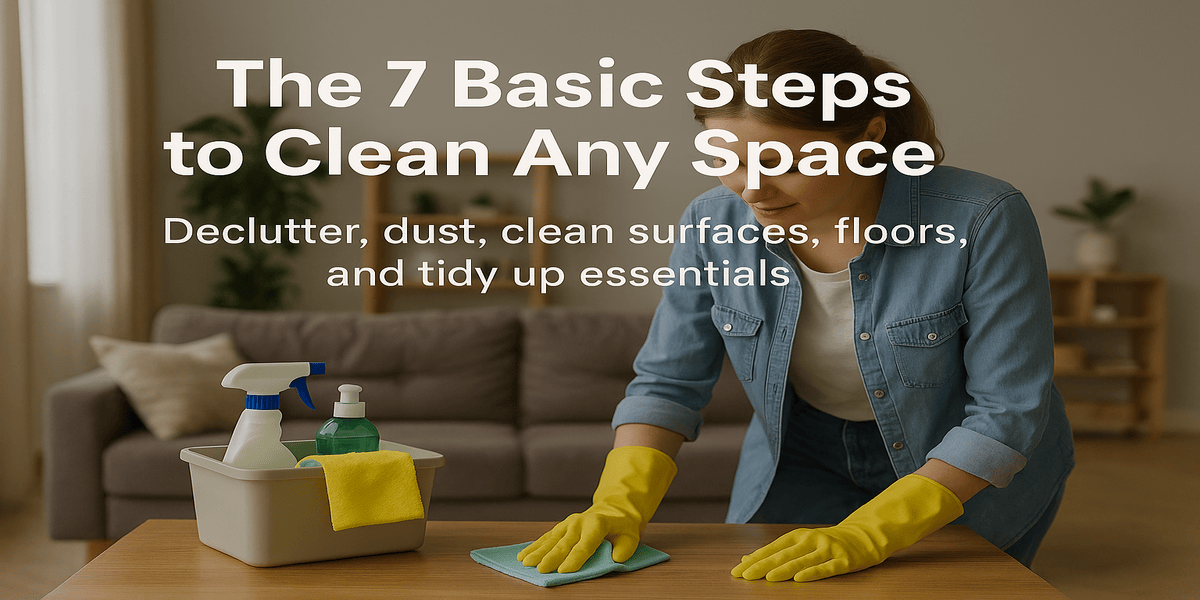 Clean Any Space: 7 Basic Steps to Make It Sparkle